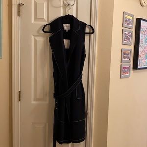 NWT Navy Gibson Latimer wrap dress. Size Medium